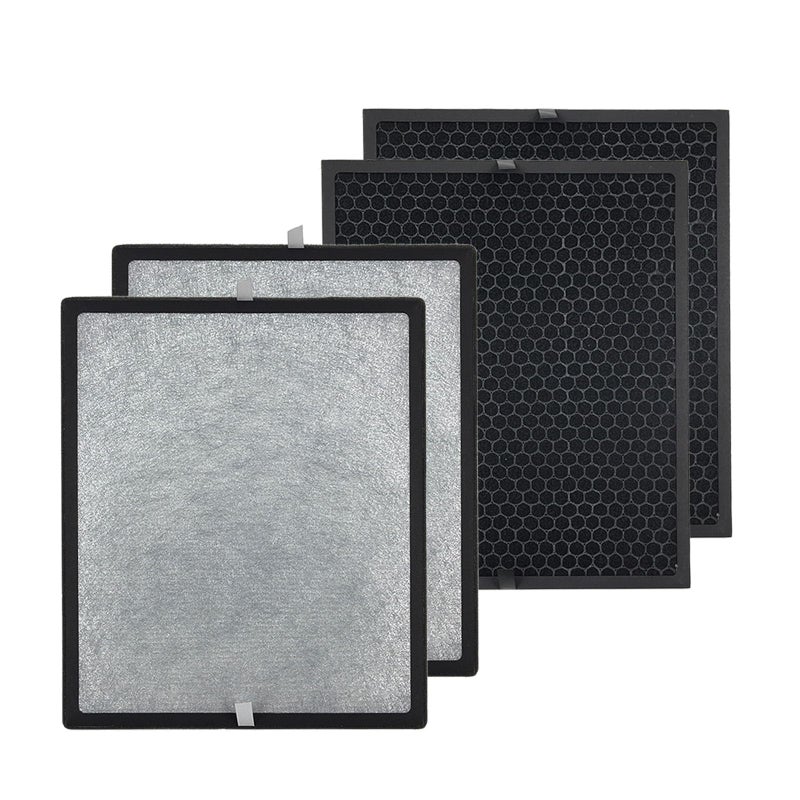PUREBURG LV-PUR131-RF Replacement Filter Set Compatible with Levoit LV-PUR131 LV-PUR131S Air Purifiers,2 x H13 HEPA + 2 x Activated Carbon Filter 4-Stage Filtration - Image 1